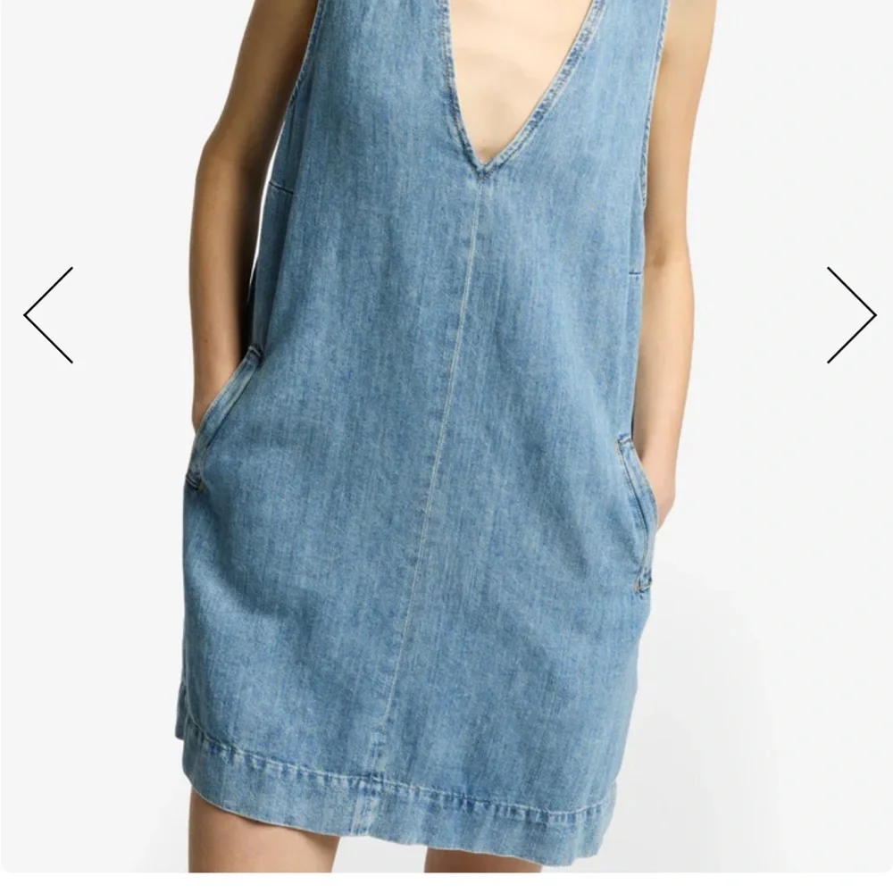 7 for all mankind denim sleeveless Dress - Picture 5 of 8